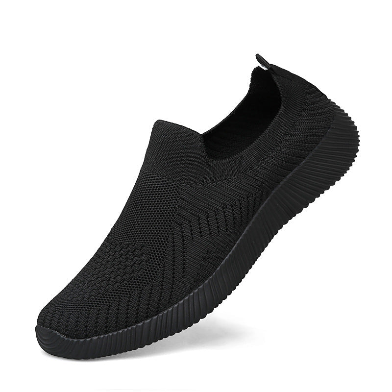 Women's Breathable Slip-On Sneakers with Elastic Upper