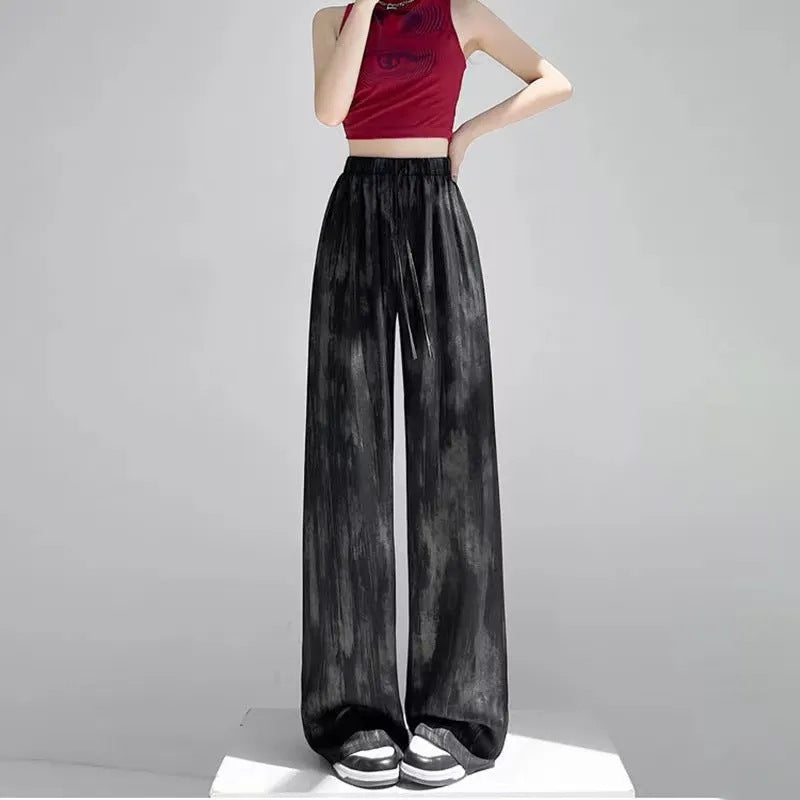 Women's High-Waisted Palazzo Pants in Lightweight, Breathable Fabric