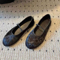 Women's Ballet Flats with Flexible Strap Design and Comfortable Footbed
