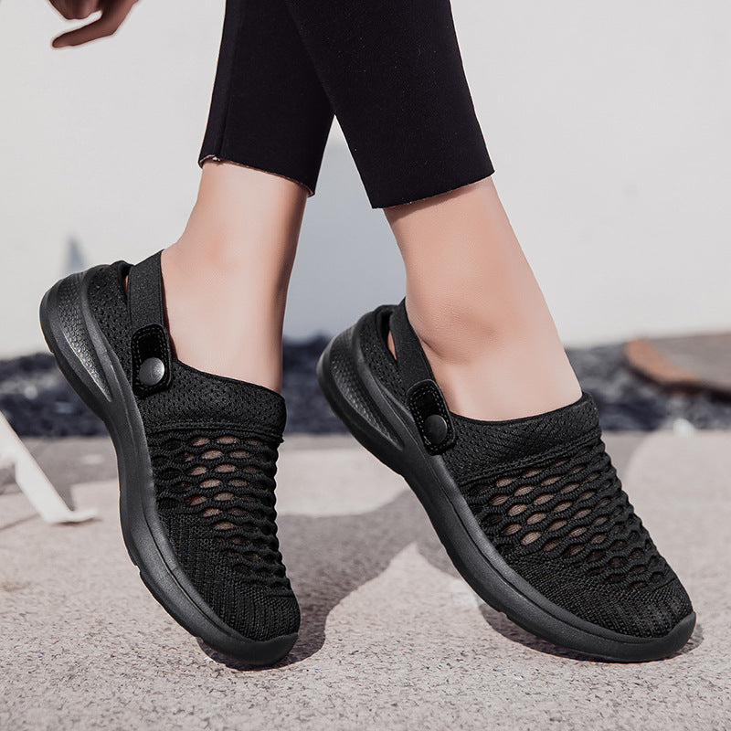 Women's Breathable Casual Clogs with Practical Heel Strap