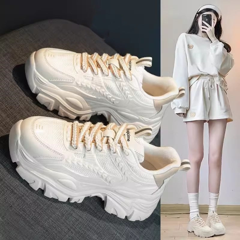 Women's Breathable Chunky Sneakers with Innovative Design