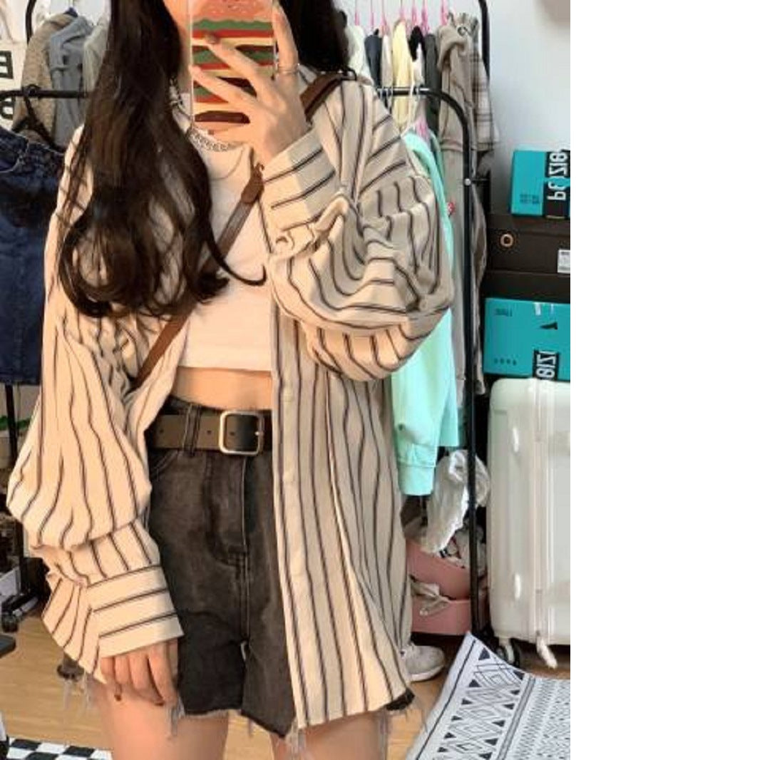 Striped Oversized Blouse