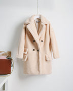Women's Cozy Double-Button Coat