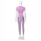 Women's Form-Fitting T-Shirt and Leggings Set