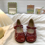 Women's Ballet Flats with Decorative Bows and Comfortable Footbed
