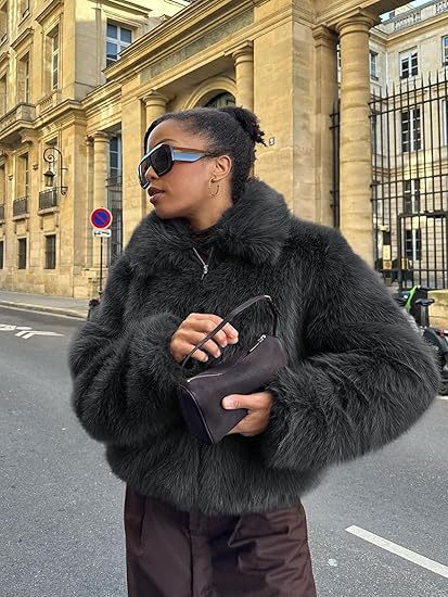 Women's Designer Faux Fur Jacket