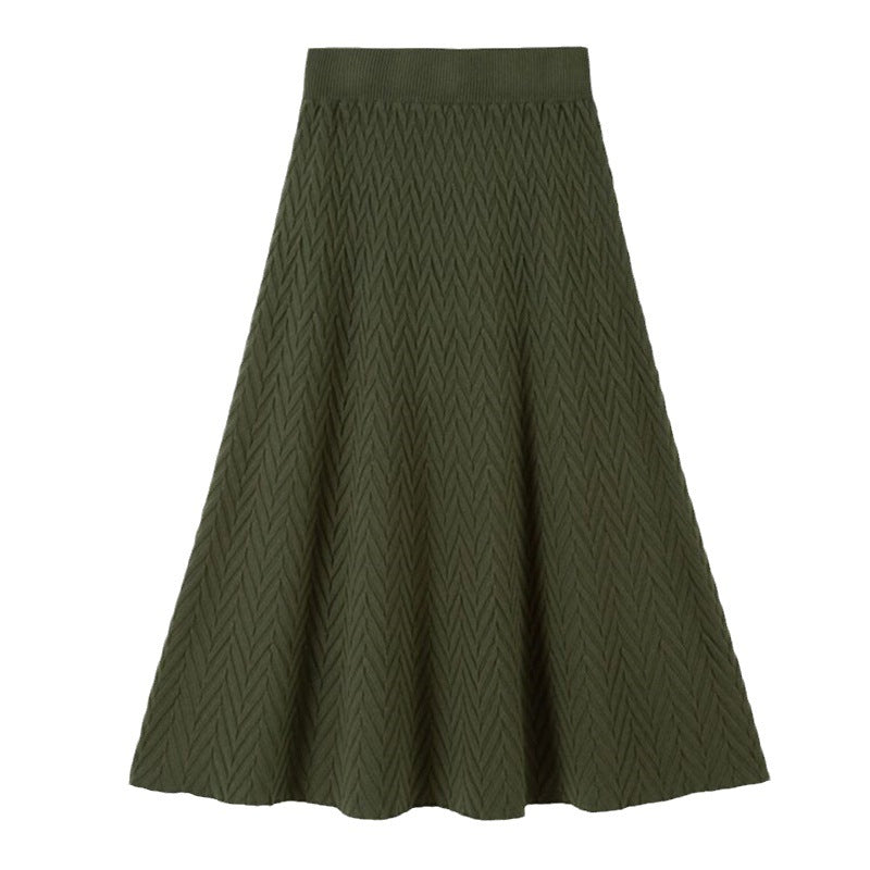 Maxi Skirt with Zigzag Pattern