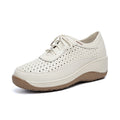 Women's Breathable Sneakers with Perforated Upper and Ergonomic Footbed