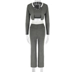 Elegant Two-Piece Set with Lace Accents