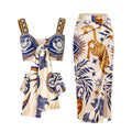 Women's Crop Top and Maxi Skirt Set
