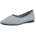 Women's Ballet Flats with Subtle Rhinestone Accents