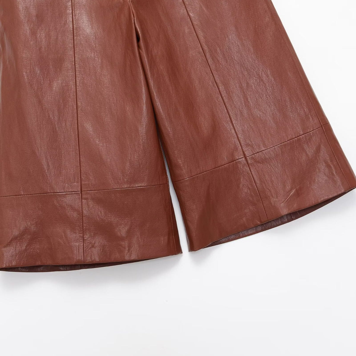 Women's Elegant Leather Culottes