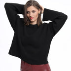 Women's Comfortable Oversized Sweater with Wide Sleeves