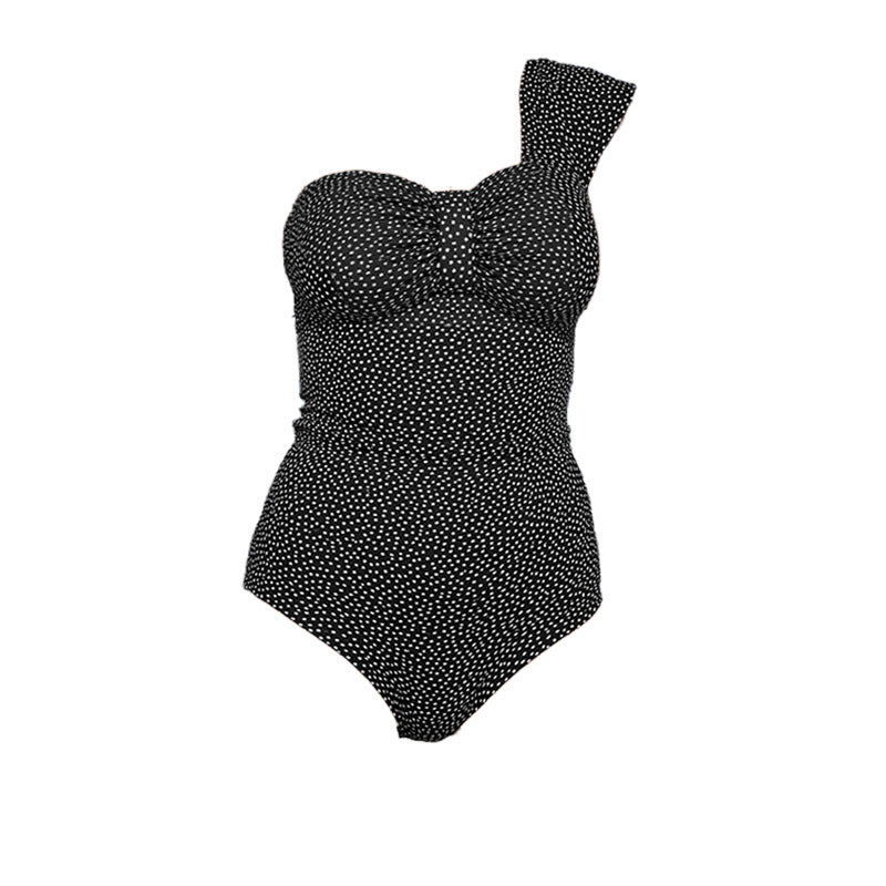 Swim Skirt with Asymmetrical Cutout