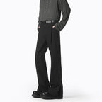 Women's Elegant Wide-Leg Casual Trousers with Fine Pleats