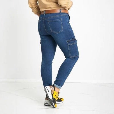 Women's Cargo Jeans with Pockets