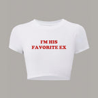 Women's Crop T-Shirt with Captivating Statement Print