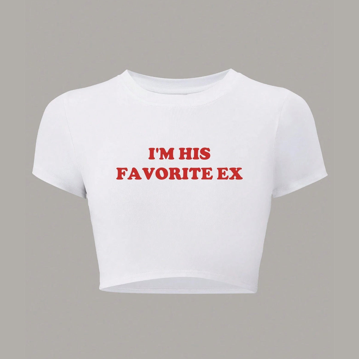 Women's Crop T-Shirt with Captivating Statement Print