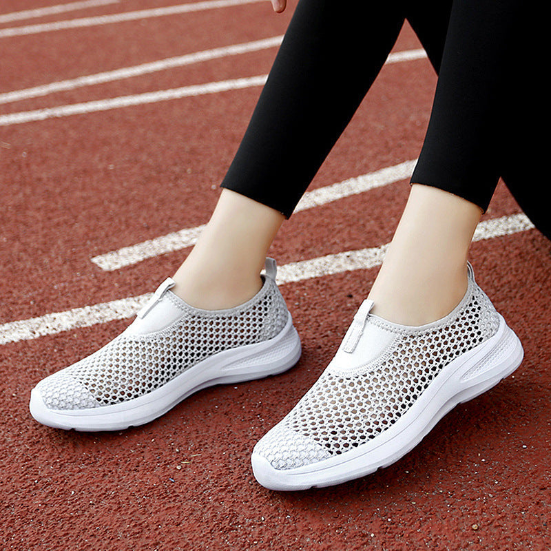 Women's Breathable Slip-On Sneakers with Elastic Design