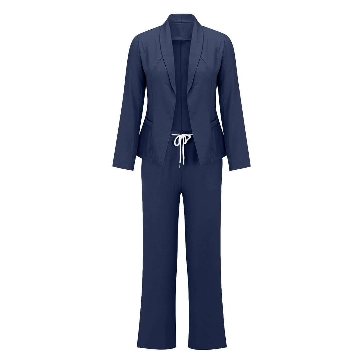 Elegant Blazer-Style Jumpsuit with Adjustable Waist