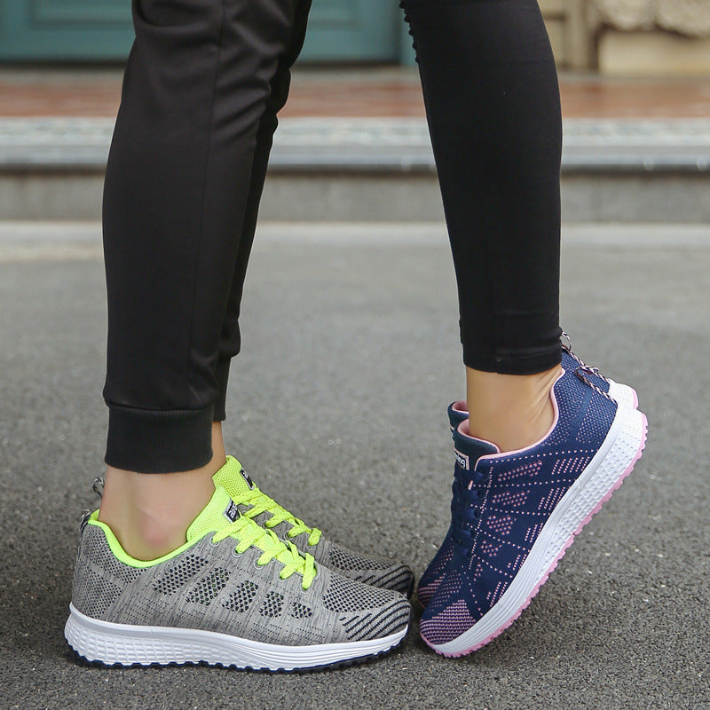 Breathable Women's Athletic Sneakers with Flexible Upper and Non-Slip Sole