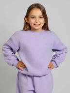 Casual Sweat Set with Voluminous Top and Comfortable Joggers