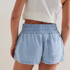 Women's Casual Suit with Elastic Waist and Pockets