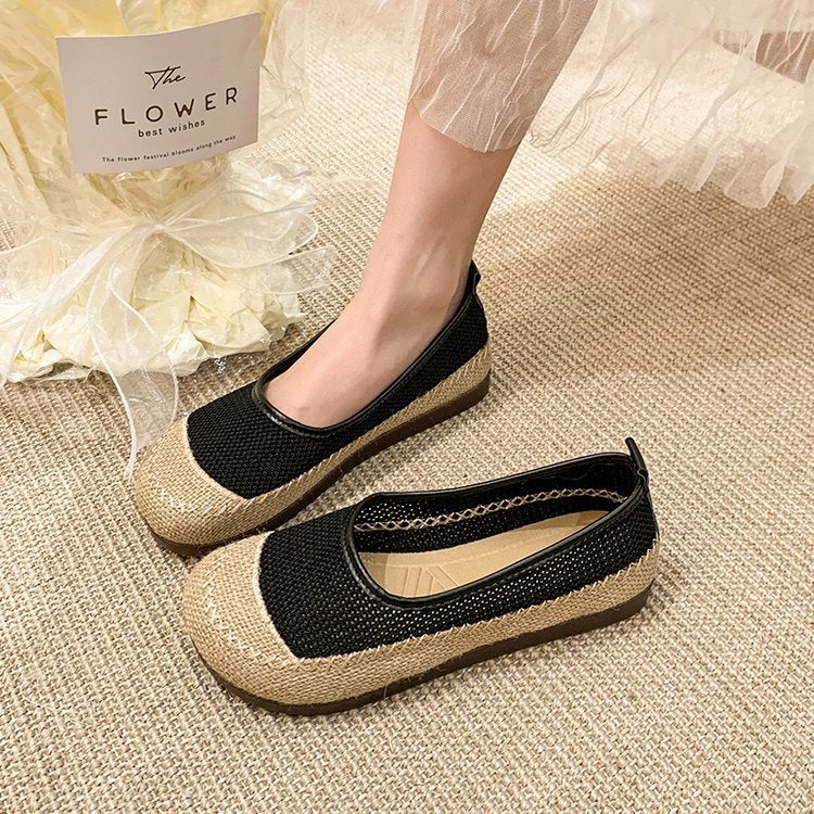 Women's Breathable Summer Ballerinas with Elastic Sole