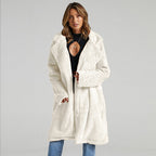Women's Fluffy Teddy Texture Long Coat