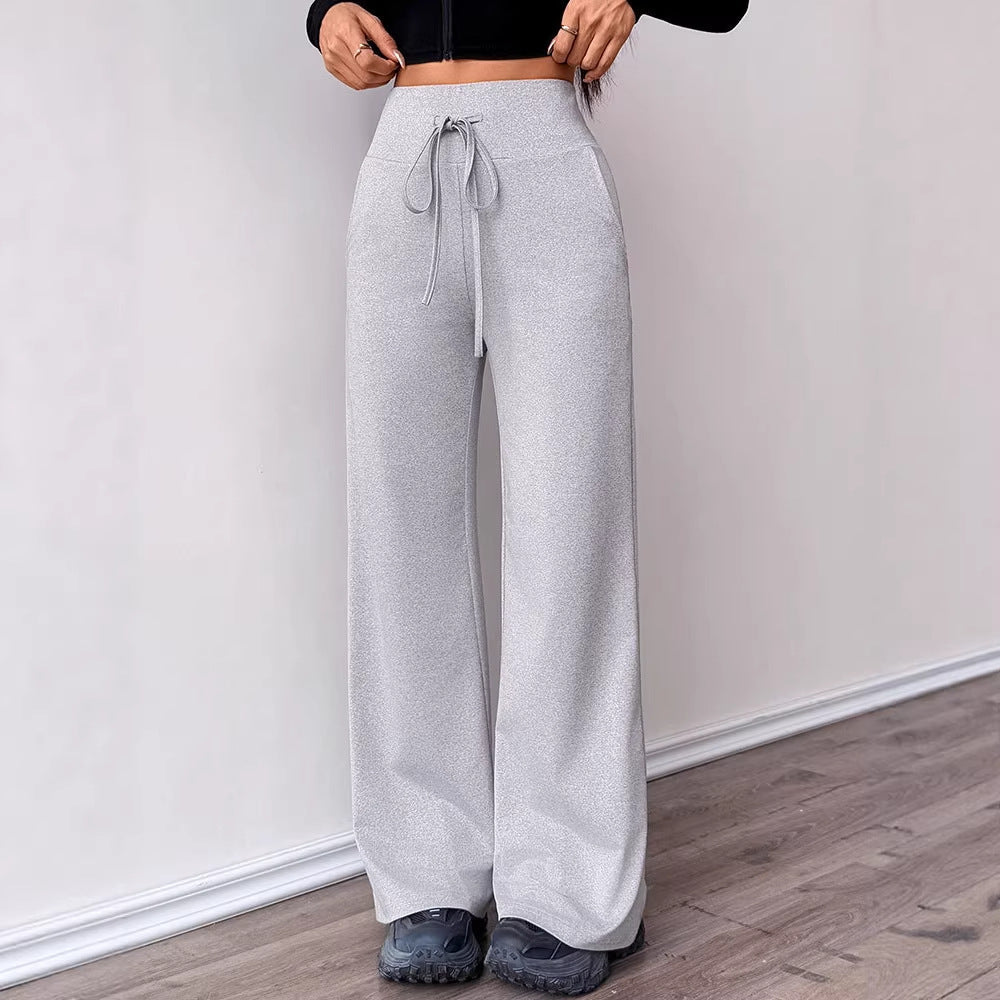 Women's Comfortable High-Waist Drawstring Pants