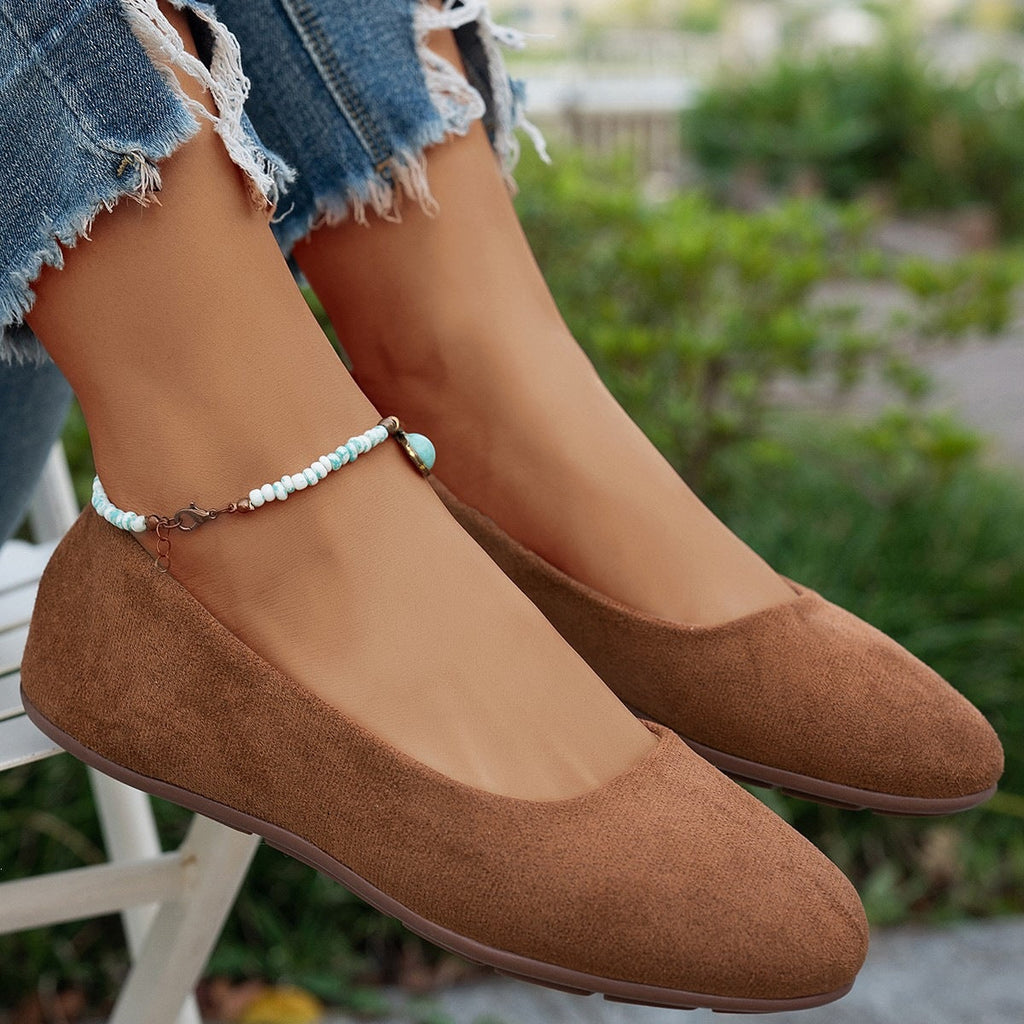 Women's Soft Suede Ballet Flats