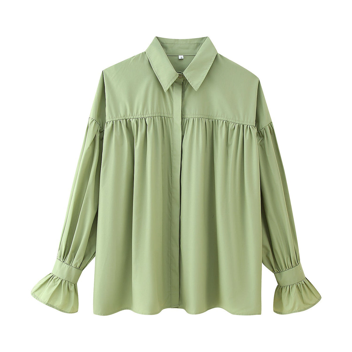 Elegant Women's Blouse with Ruffle Details