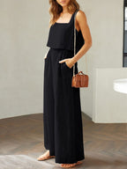Women's Airy Two-Piece Ensemble with Loose Cut