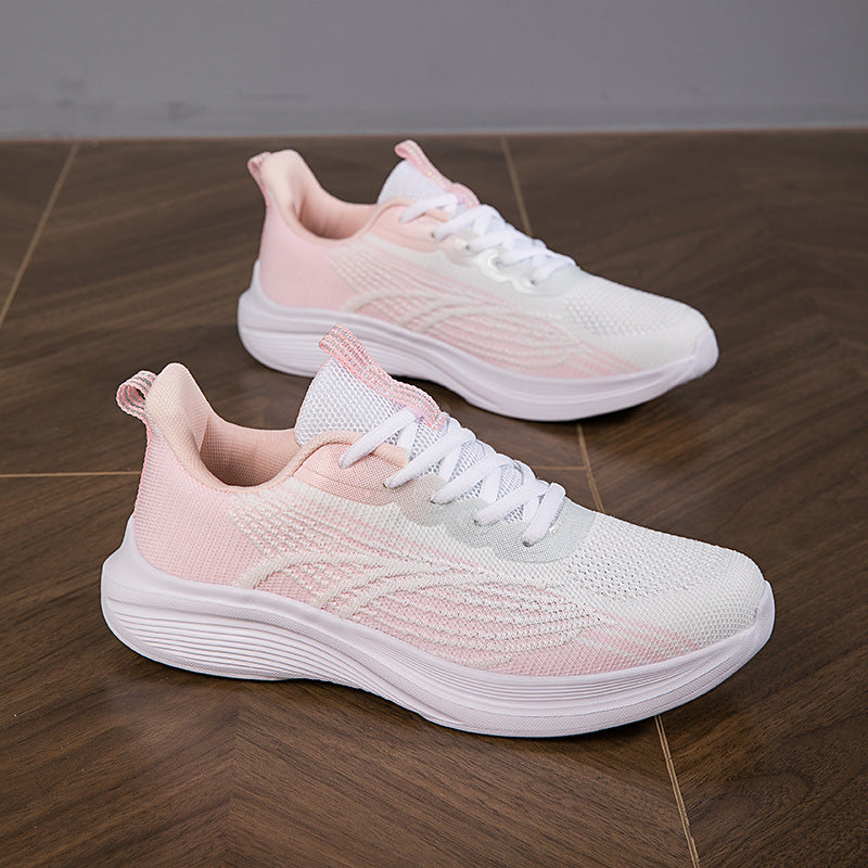 Women's Breathable Sport Sneakers with Non-Slip Sole and Cushioned Footbed