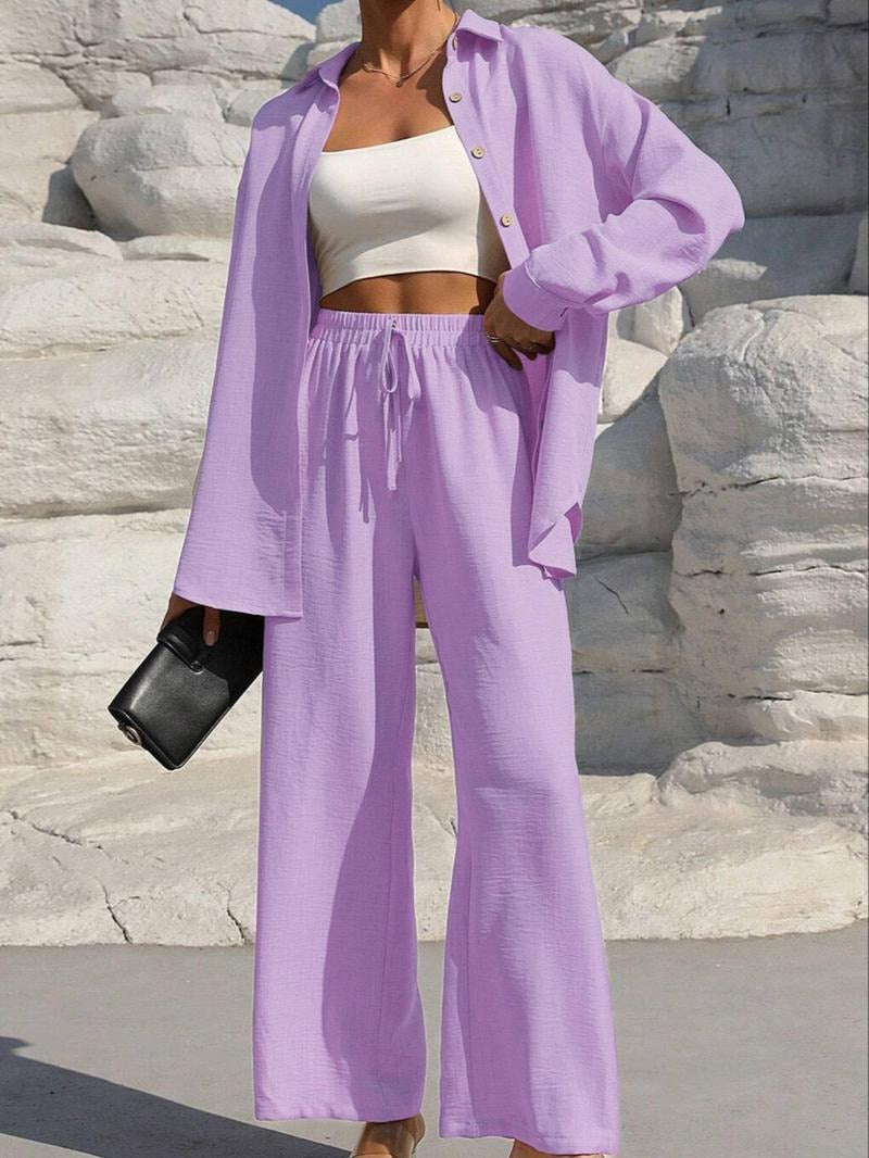 Women's Elegant and Casual Loose-Fit Loungewear Set