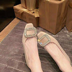 Women's Ballet Flats with Elegant Buckle
