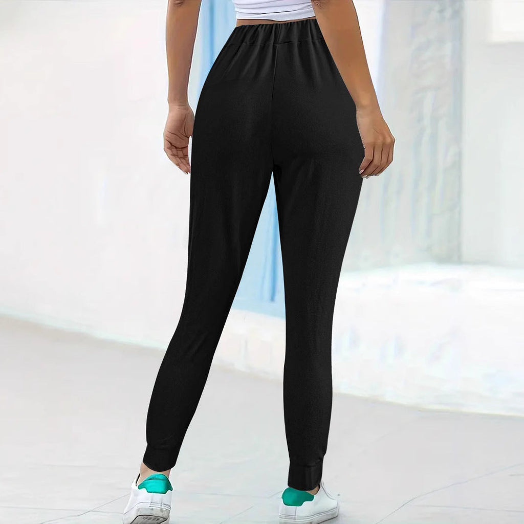 Women's Comfortable Joggers with Elastic Waist and Pockets