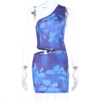 Women's Asymmetrical Floral Top