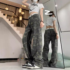 Women's Camouflage Wide-Leg Cargo Pants