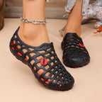 Women's Breathable Plastic Clogs with Non-Slip Sole