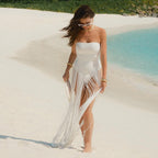 Women's Swimsuit with Fringed Details