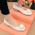 Women's Ballet Flats with Elegant Braided Detail and Comfortable Sole