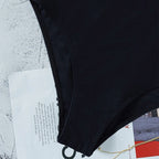 Women's Swimsuit with Ruffle Details and Leopard Print