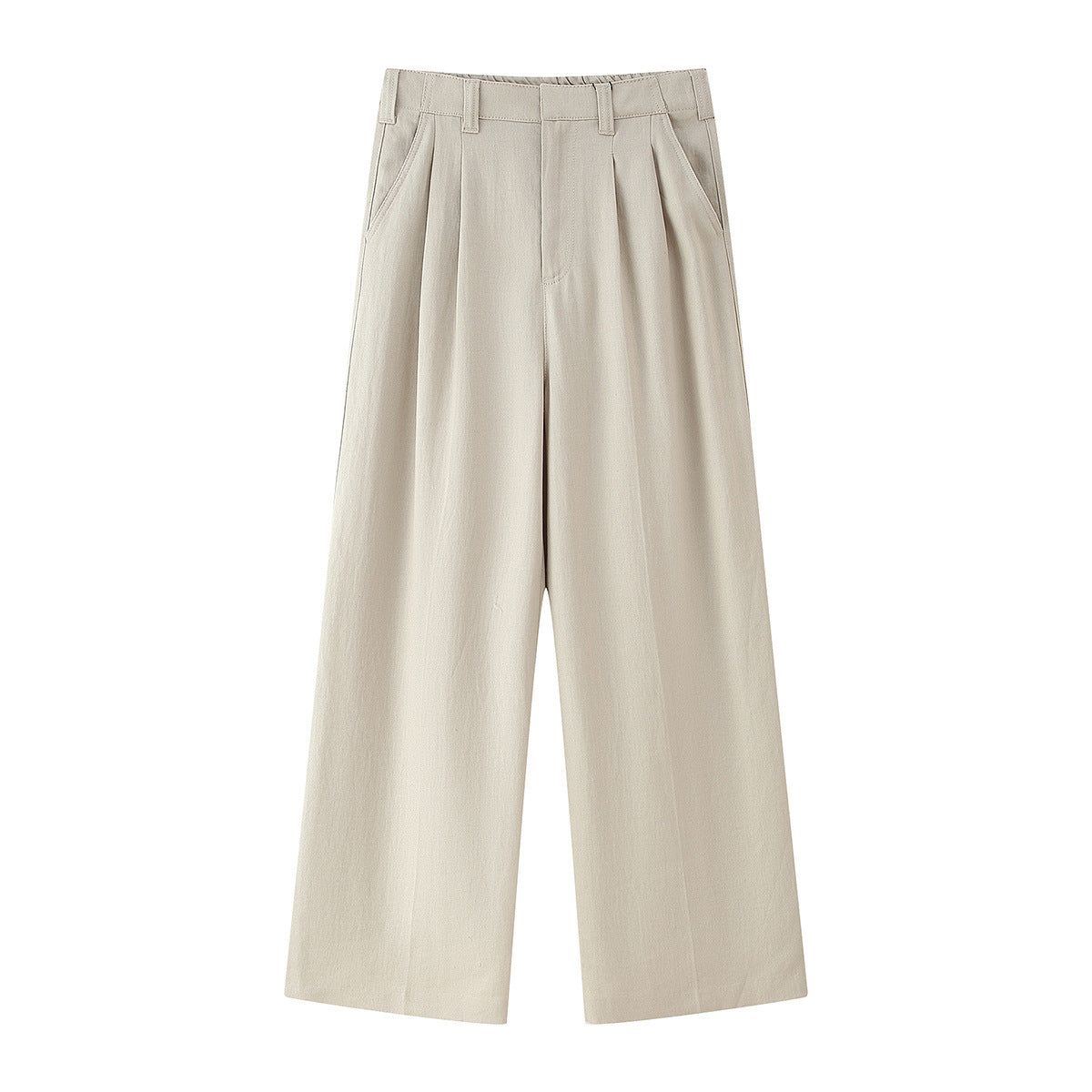 Women's Elegant Wide-Leg Pleated High-Waisted Trousers