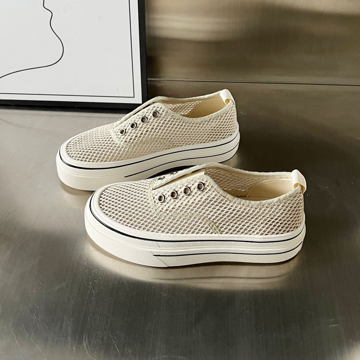 Women's Breathable Mesh Sneakers with Comfortable Lining