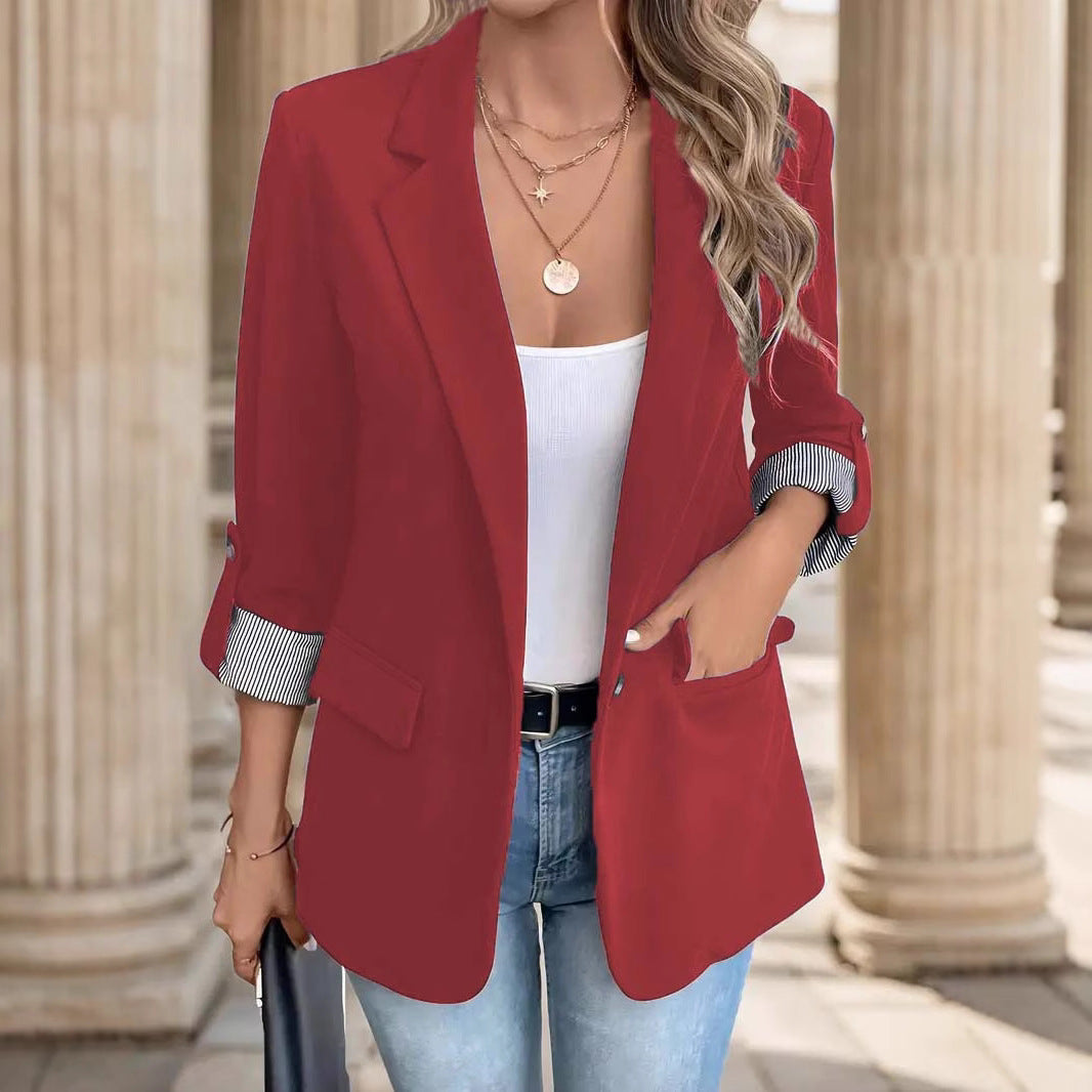 Women's Striped Blazer