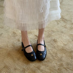 Women's Classic Ballet Flats with Decorative Strap