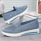 Women's Breathable Slip-On Sneakers with Flexible Upper and Comfortable Footbed