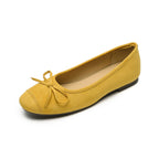 Women's Ballet Flats with Elegant Bow and Soft Lining
