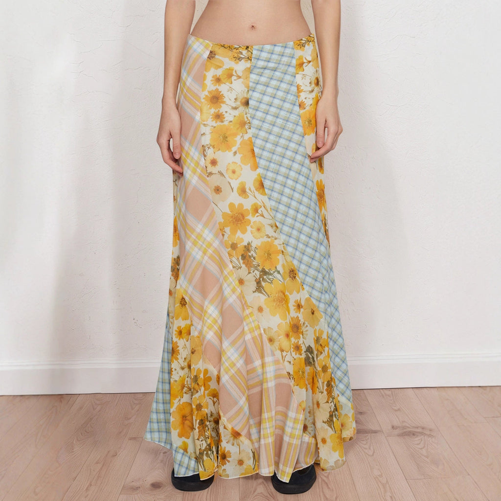 Women's Floral Maxi Skirt